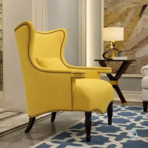 كرسي مفرد بتصميم ريفي