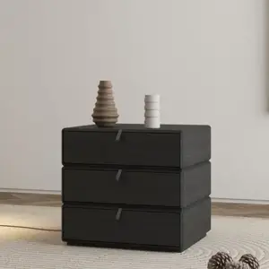 كومودينو مودرن اسود بأدراج متحركة