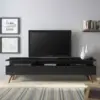 طاولة تلفاز خشبيه بتصميم عصري