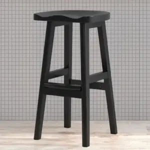 كرسي بار خشبي بسيط