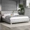 سرير جلد منجد وريلاد