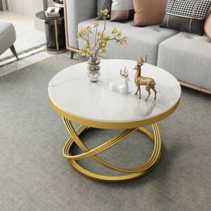 طاولة جانبية معدنية بتصميم كلاسيك