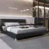 سرير نوم جلد فاخر