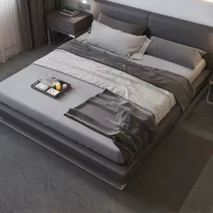 سرير نوم جلد فاخر